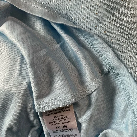 Wonder Nation Light Blue Sparkle Dress - Picture 6 of 9